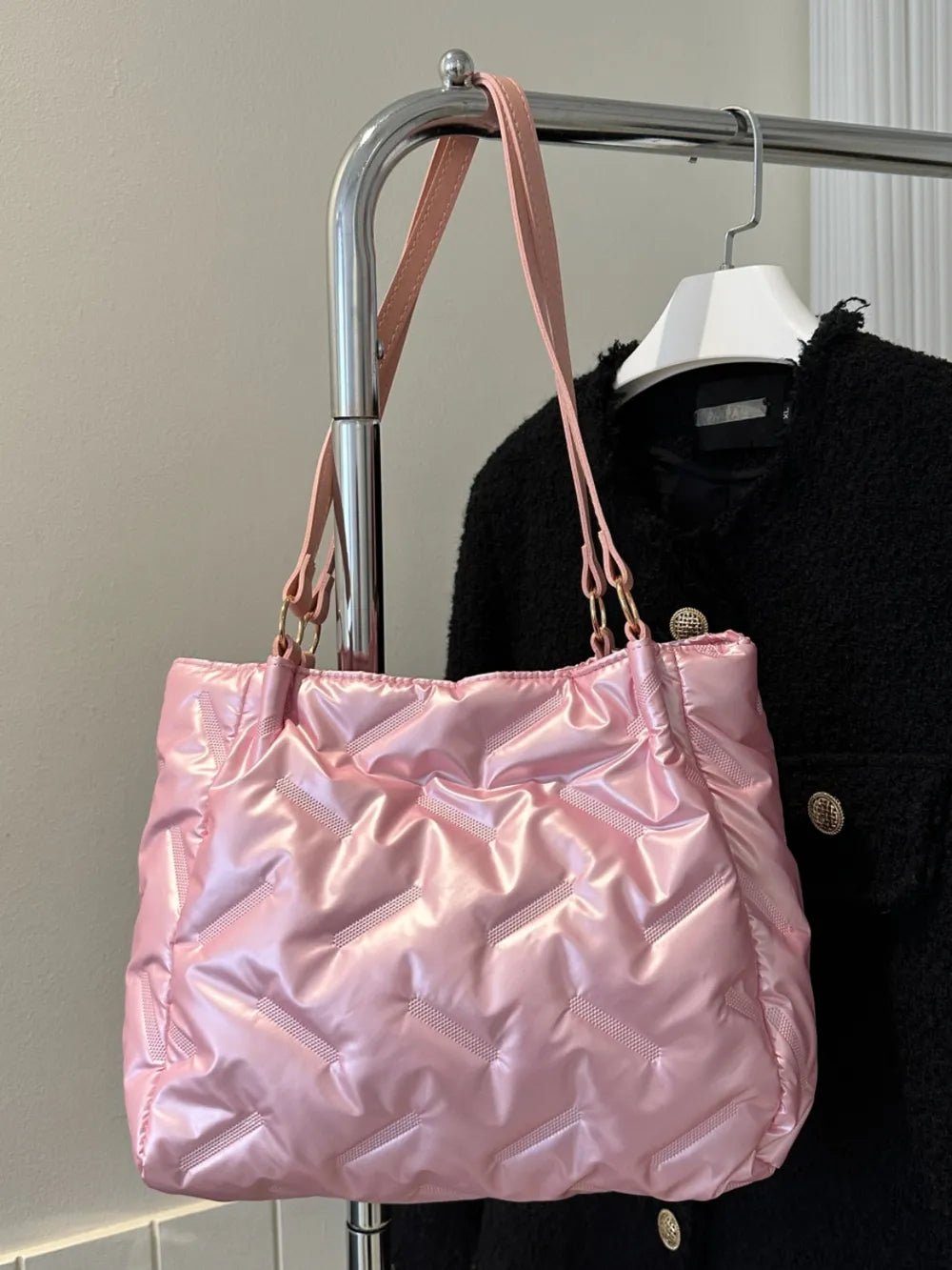 Textured Polyester Shoulder BagBag