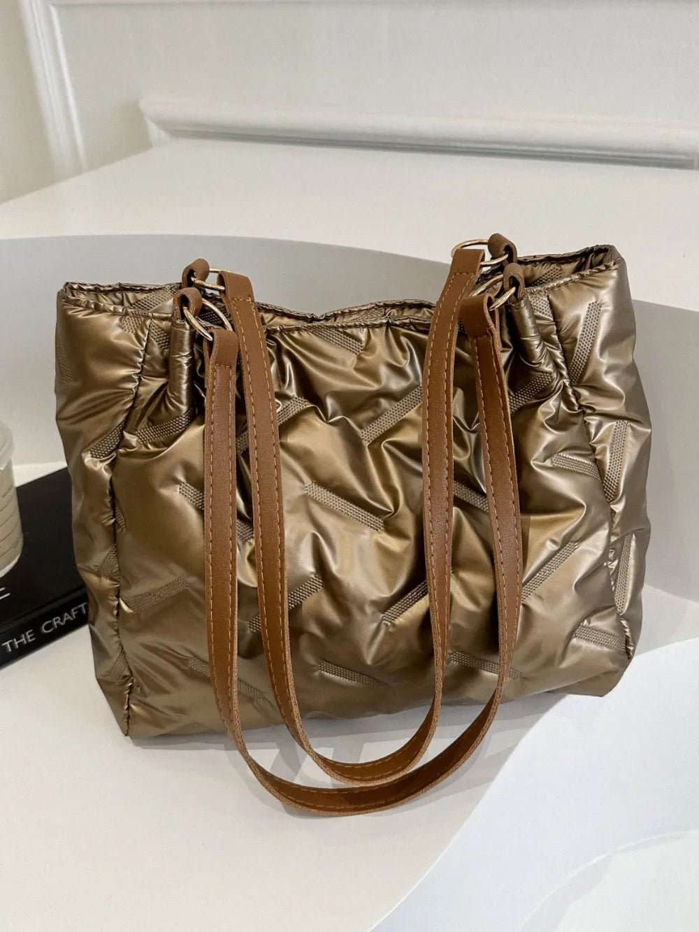 Textured Polyester Shoulder BagBag