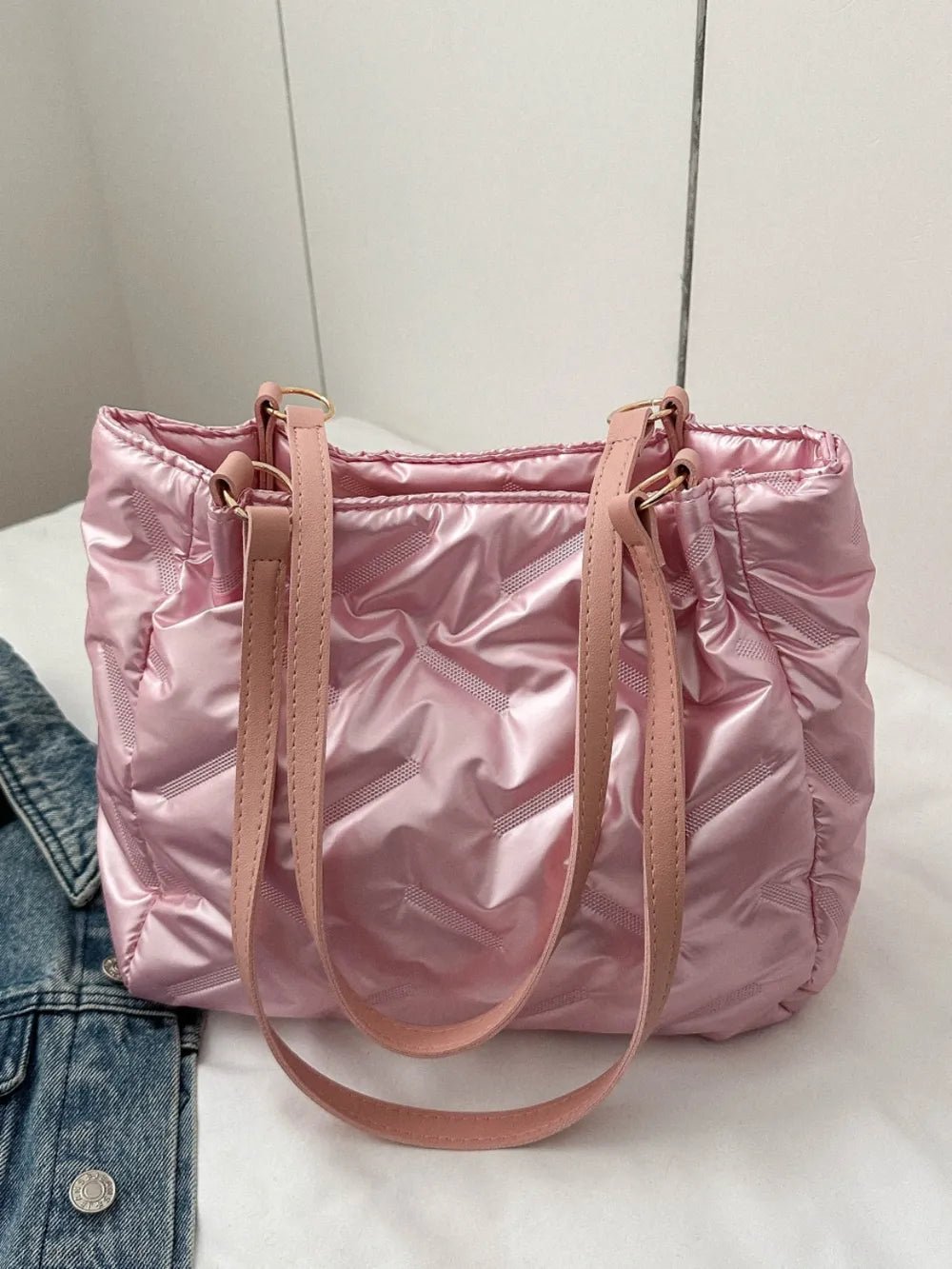 Textured Polyester Shoulder BagBag