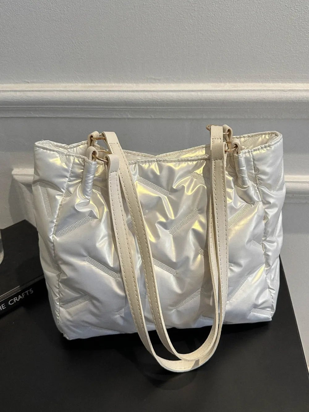 Textured Polyester Shoulder BagBag