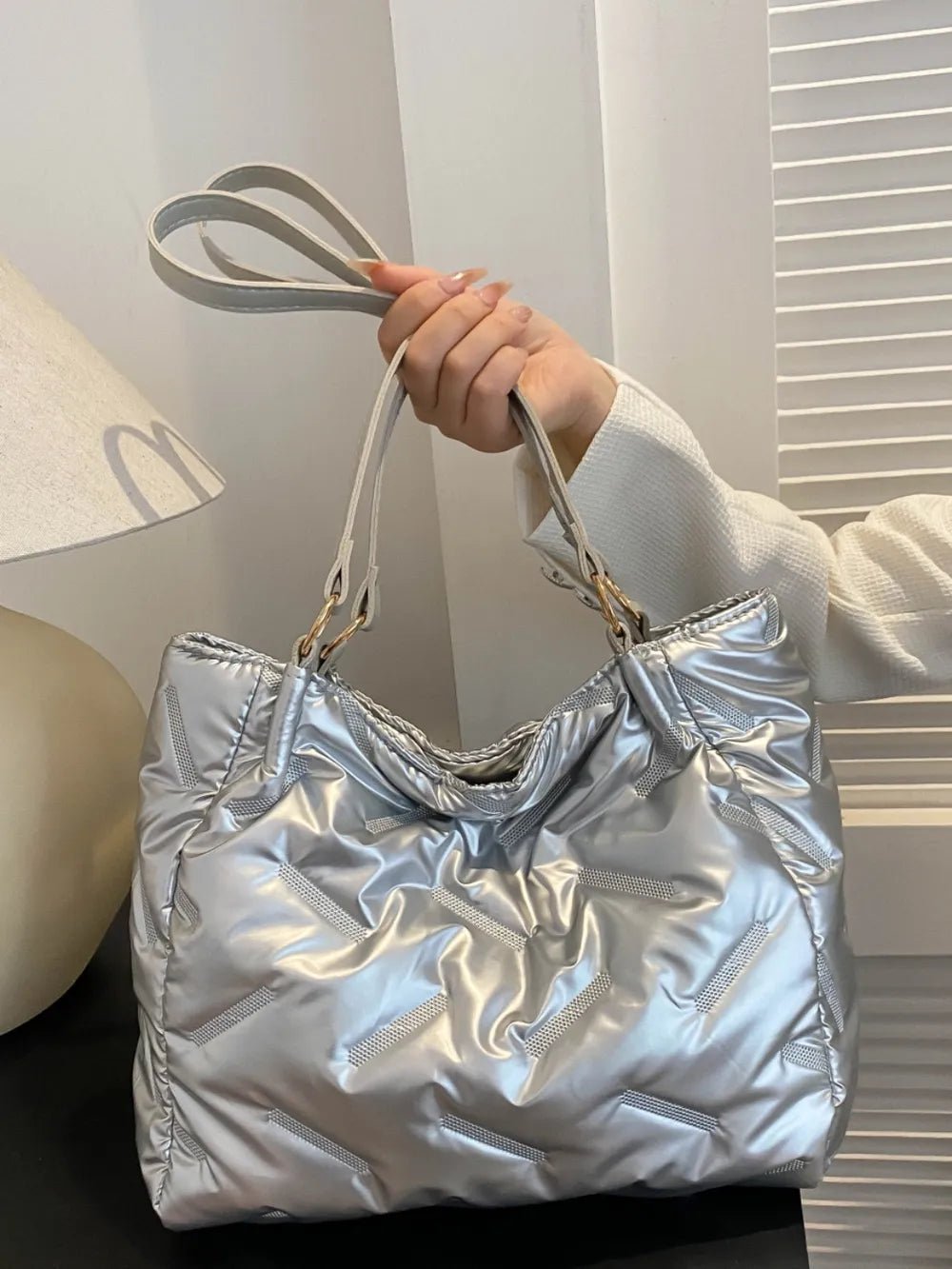Textured Polyester Shoulder BagBag