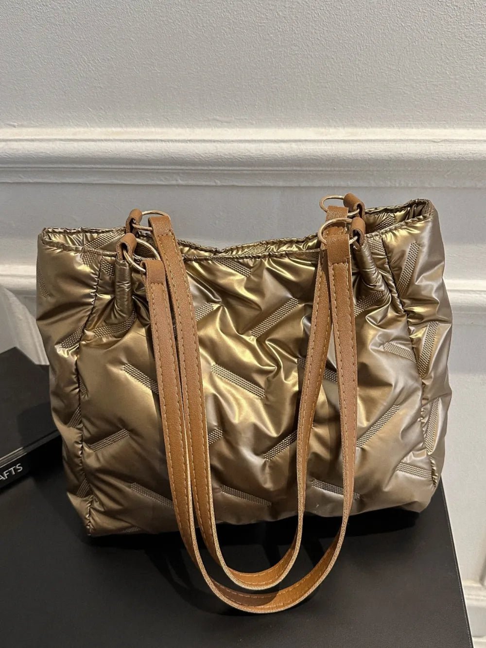 Textured Polyester Shoulder BagBag