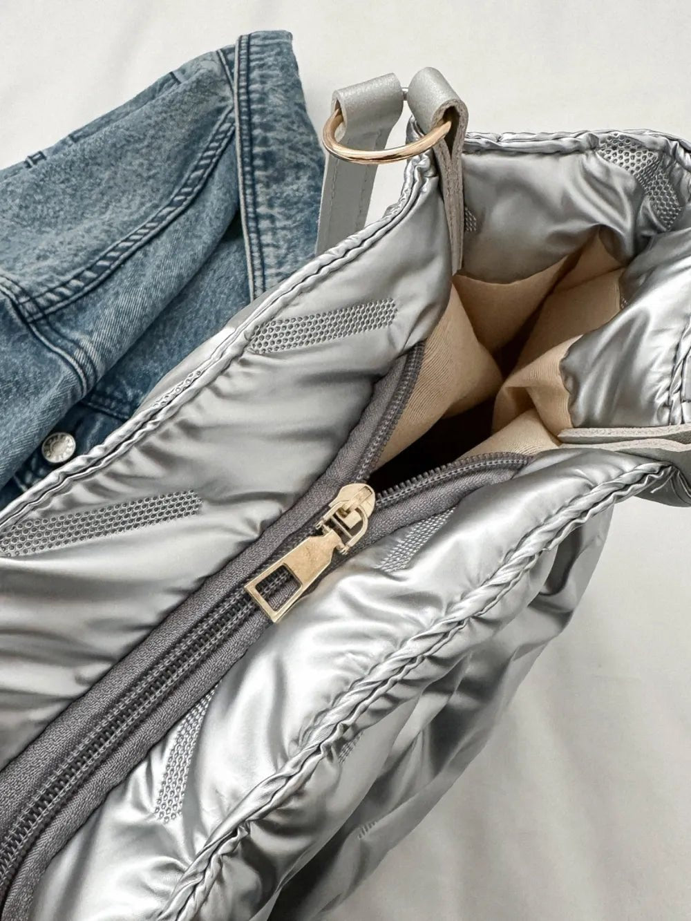 Textured Polyester Shoulder BagBag