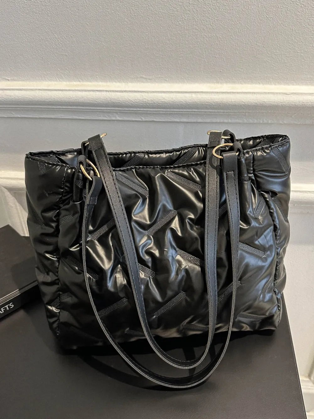 Textured Polyester Shoulder BagBag