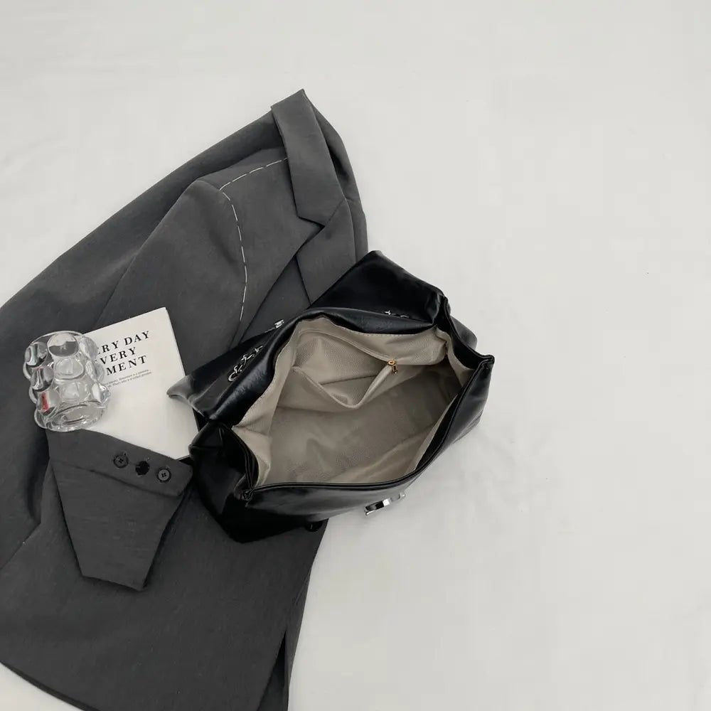 Textured PU Leather Shoulder BagBag