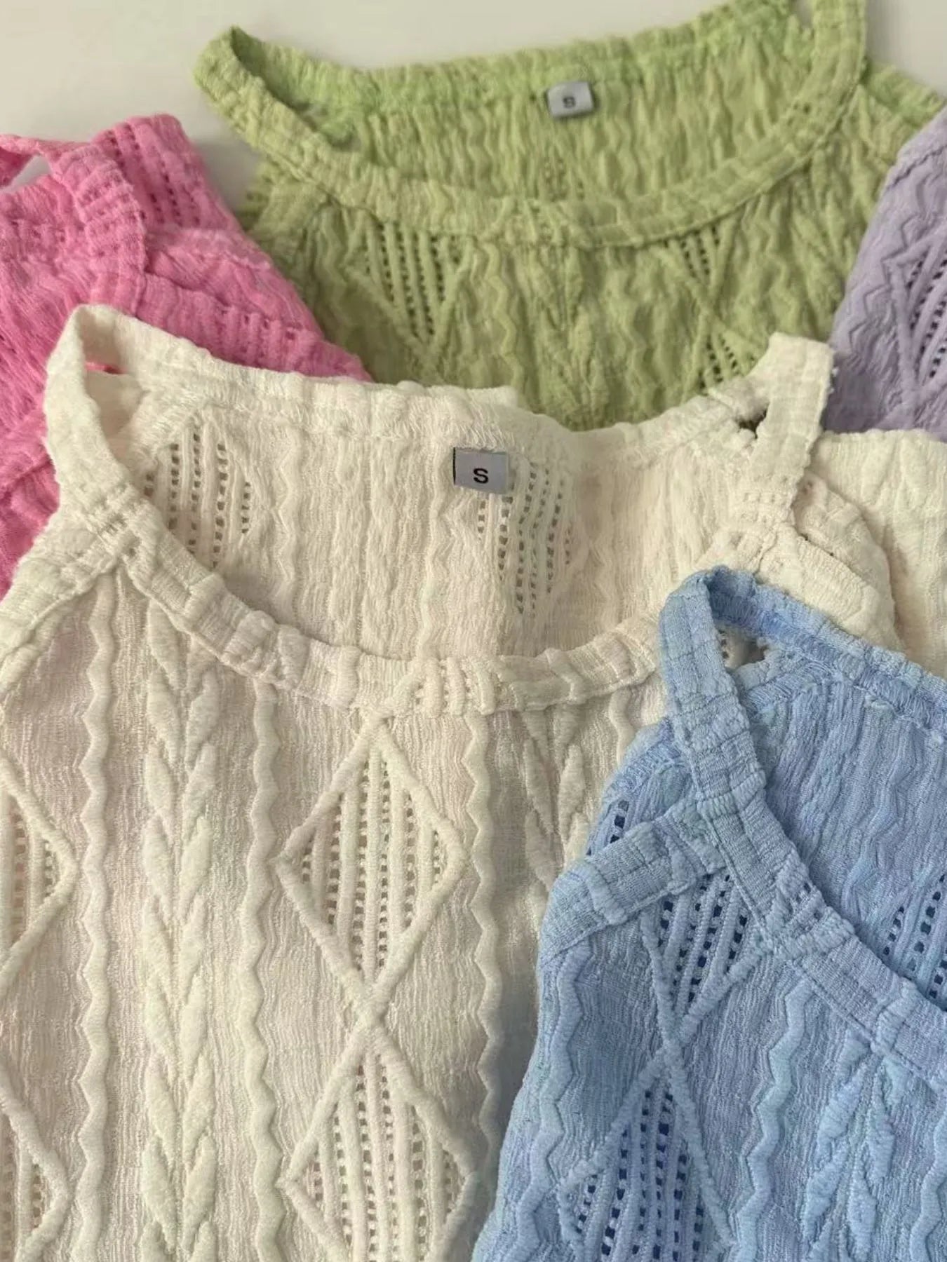 Textured Round Neck Tank
