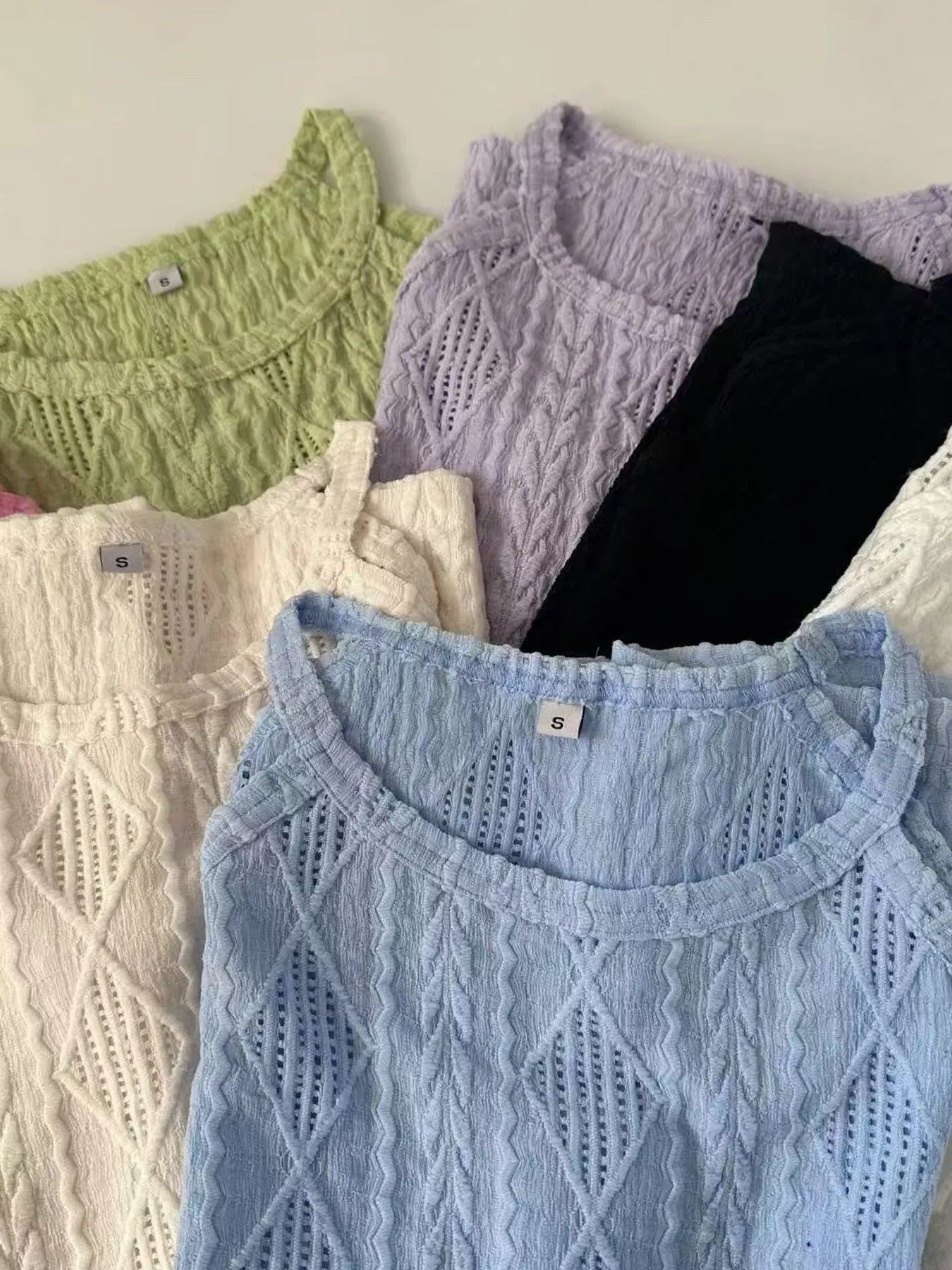 Textured Round Neck Tank