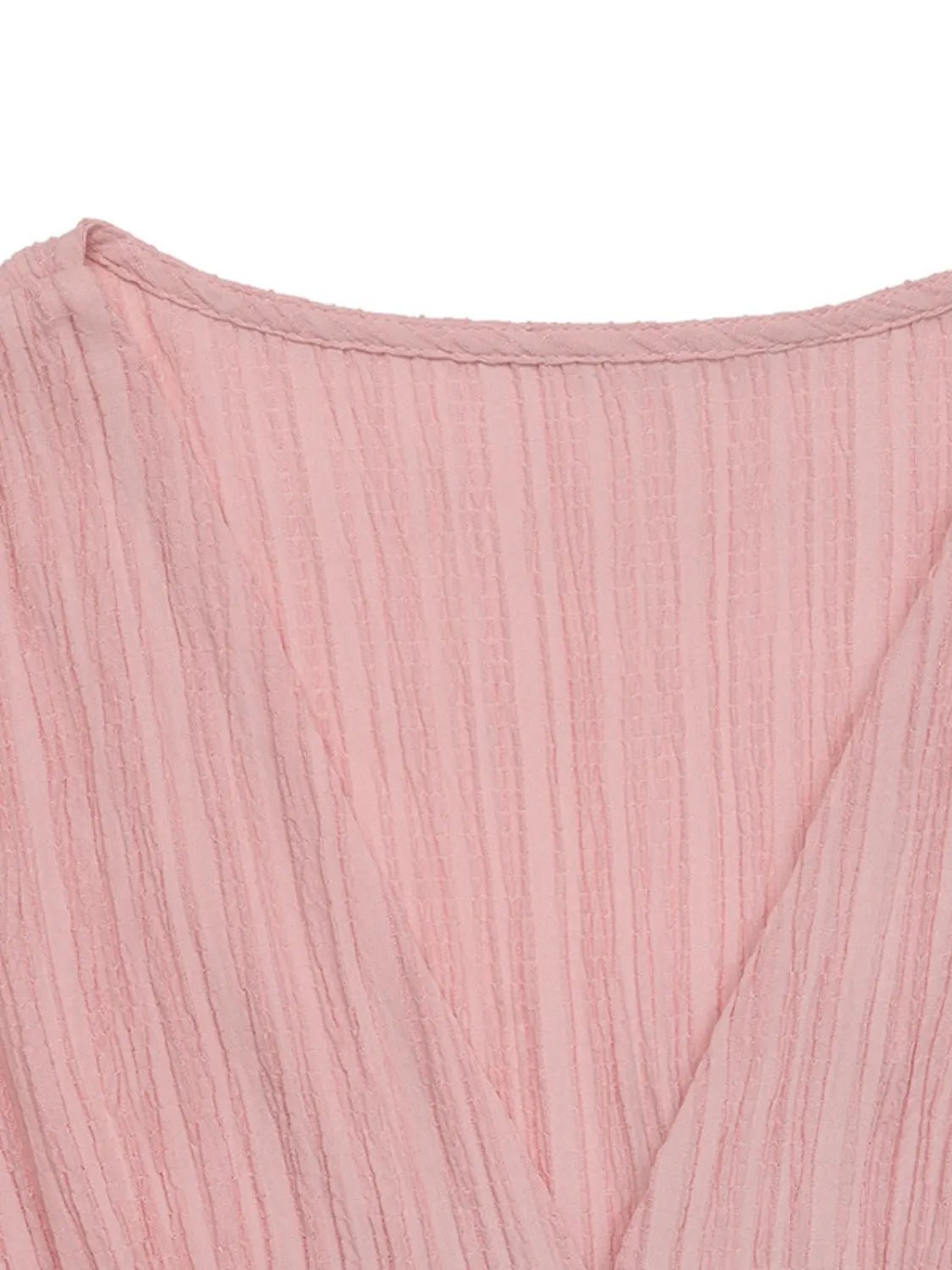 V - Neck Puff Sleeve Dress