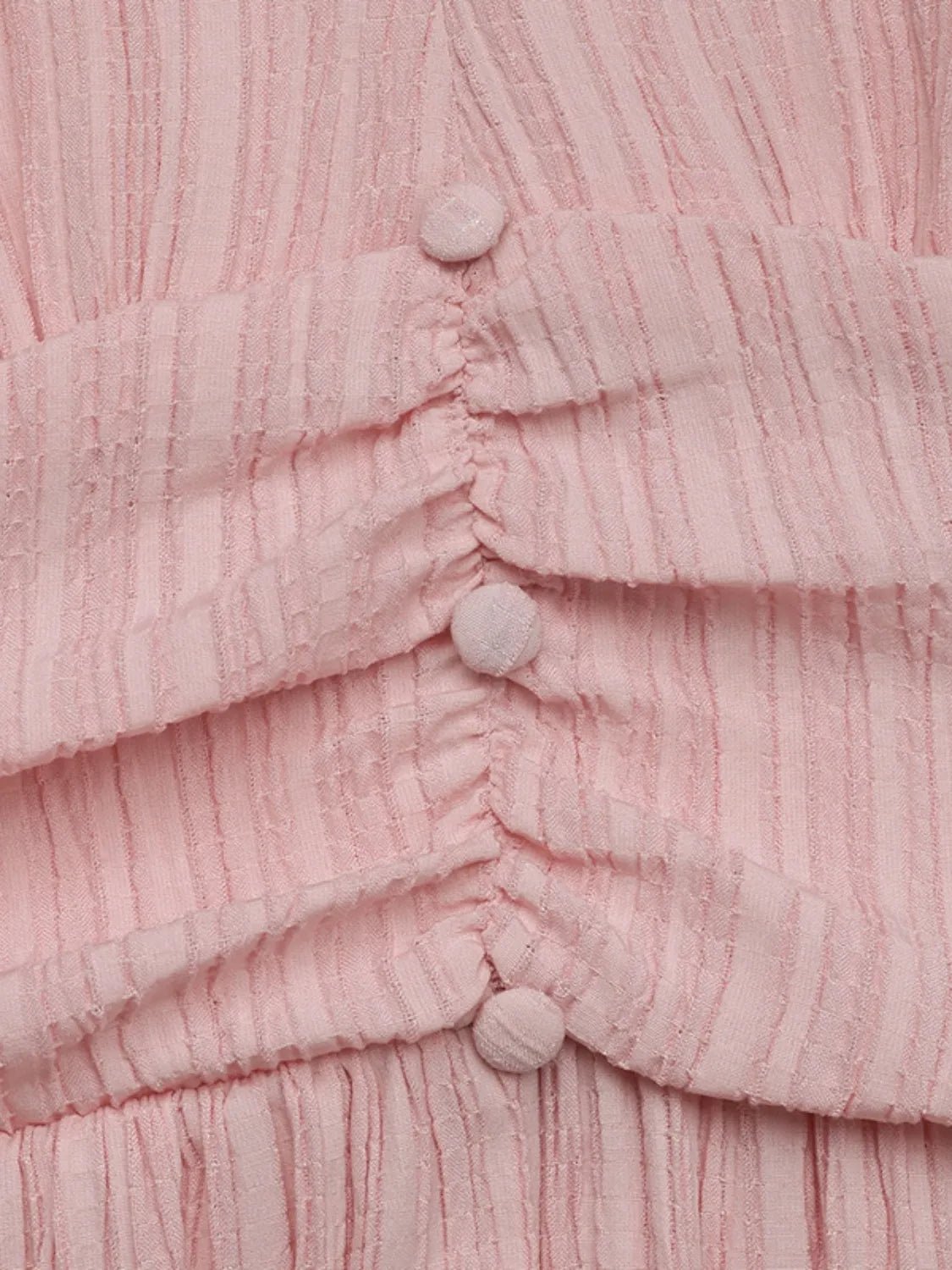 V - Neck Puff Sleeve Dress