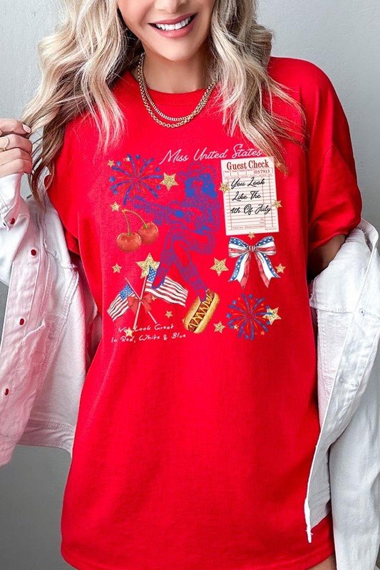 Western 4th Of July Graphic Plus Heavy Cotton Tee