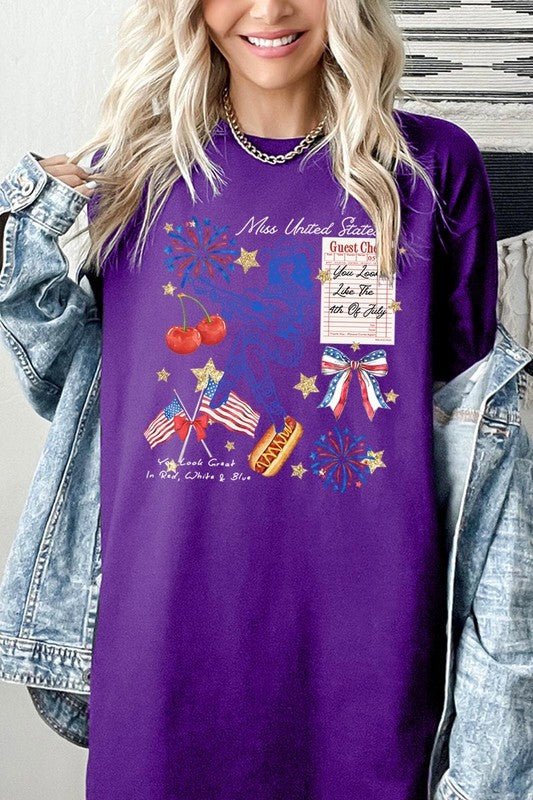 Western 4th Of July Graphic Plus Heavy Cotton Tee