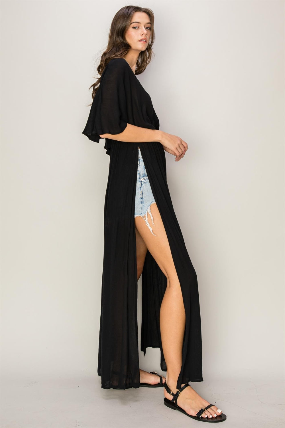 HYFVE Tie Back Maxi Split Cover Up Dress - Classique Collection