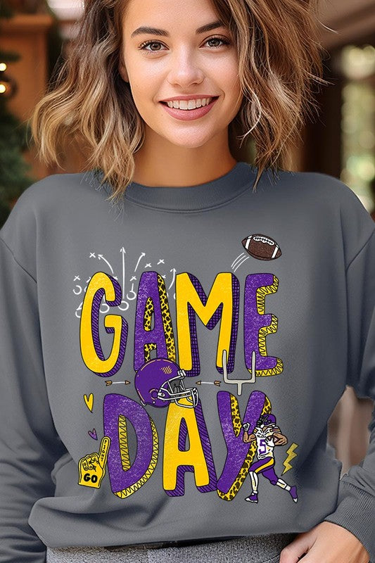 Game Day Football Graphic Fleece Sweatshirts - ClassiQ
