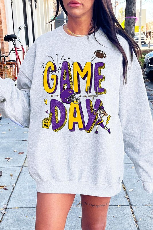 Game Day Football Graphic Fleece Sweatshirts - ClassiQ