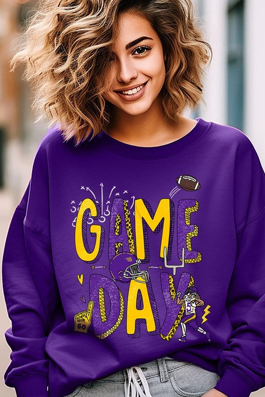Game Day Football Graphic Fleece Sweatshirts - ClassiQ
