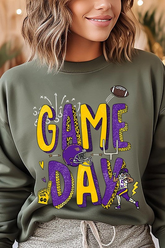 Game Day Football Graphic Fleece Sweatshirts - ClassiQ