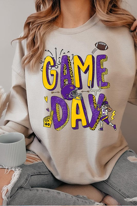 Game Day Football Graphic Fleece Sweatshirts - ClassiQ