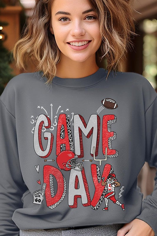 Game Day Football Graphic Fleece Sweatshirts - ClassiQ