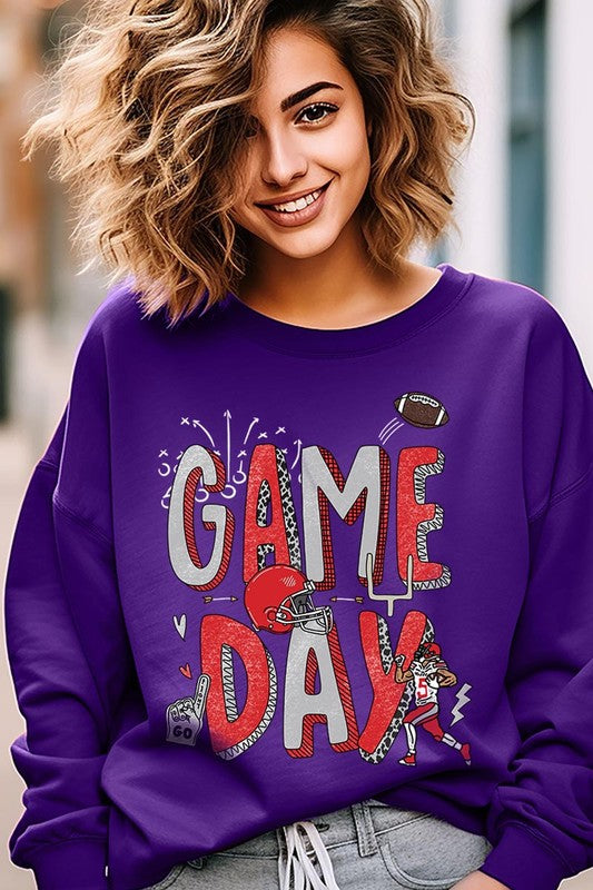 Game Day Football Graphic Fleece Sweatshirts - ClassiQ