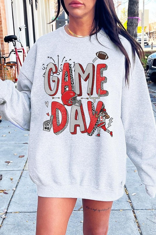 Game Day Football Graphic Fleece Sweatshirts - ClassiQ