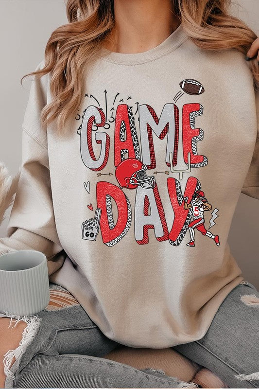 Game Day Football Graphic Fleece Sweatshirts - ClassiQ