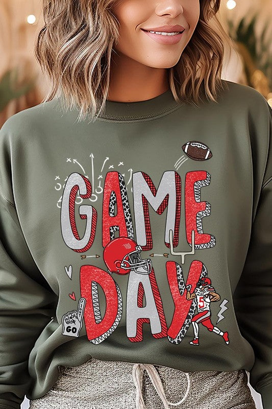 Game Day Football Graphic Fleece Sweatshirts - ClassiQ