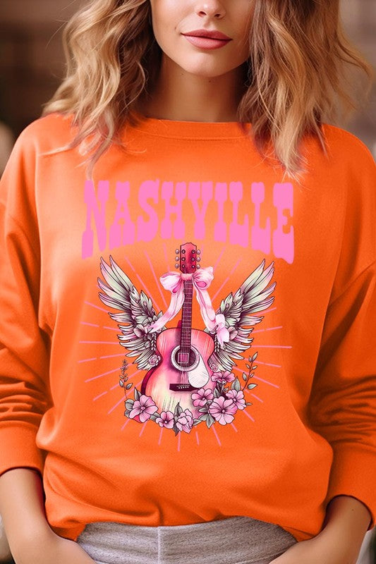 Coquette Nashville Graphic Fleece Sweatshirts - ClassiQ