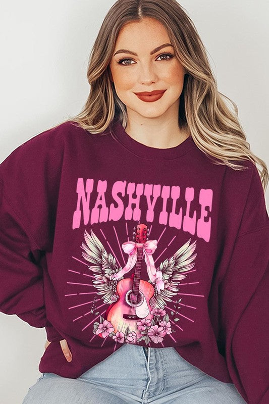 Coquette Nashville Graphic Fleece Sweatshirts - ClassiQ