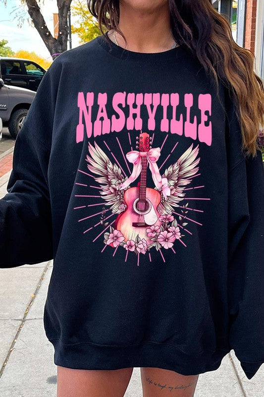 Coquette Nashville Graphic Fleece Sweatshirts - ClassiQ