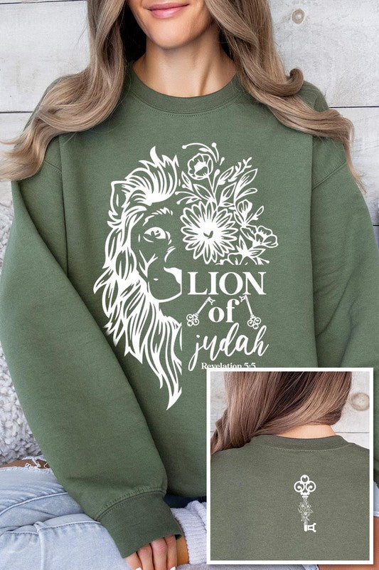 Bible Verse Front Back Graphic Fleece Sweatshirts - Classique Collection
