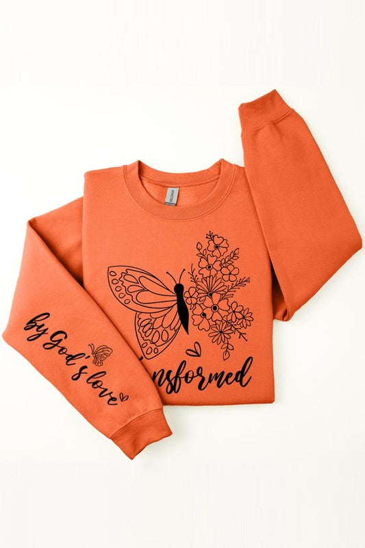 Transformed Faith Sleeve Graphic Fleece Sweatshirt - Classique Collection