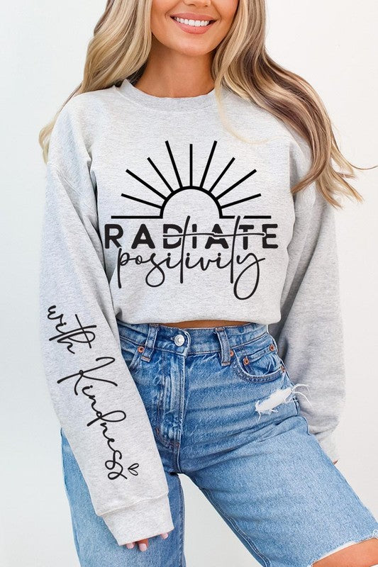 Radiate positivity Graphic Sweatshirts - Classique Collection