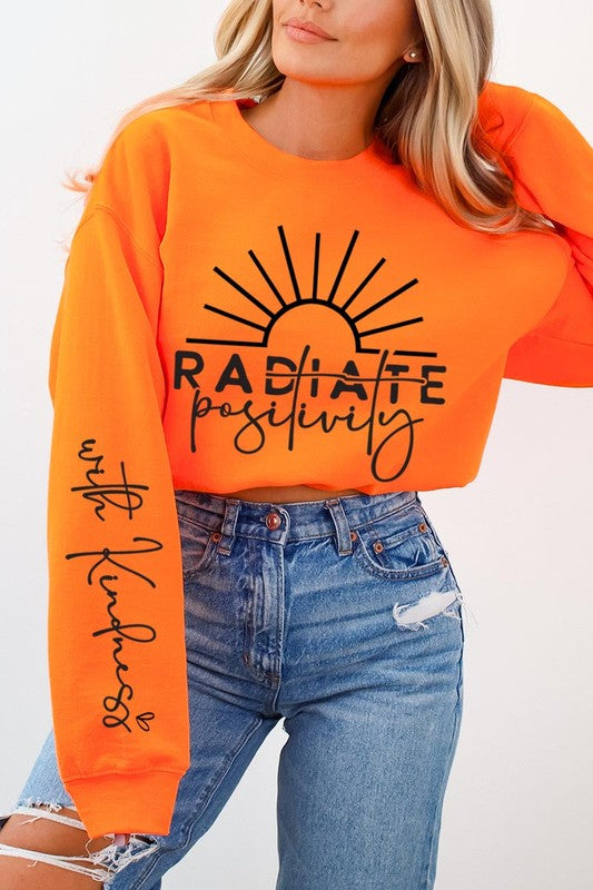 Radiate positivity Graphic Sweatshirts - Classique Collection