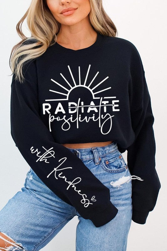 Radiate positivity Graphic Sweatshirts - Classique Collection
