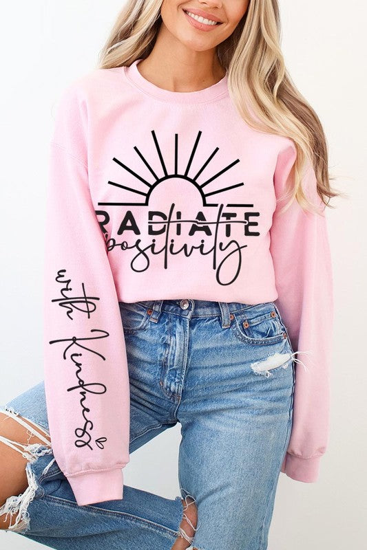 Radiate positivity Graphic Sweatshirts - Classique Collection