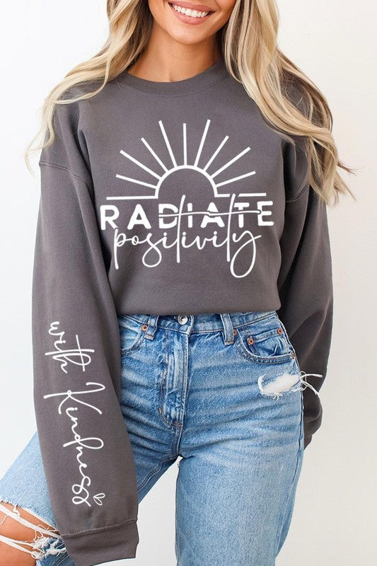 Radiate positivity Graphic Sweatshirts - Classique Collection