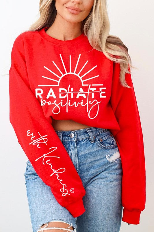 Radiate positivity Graphic Sweatshirts - Classique Collection