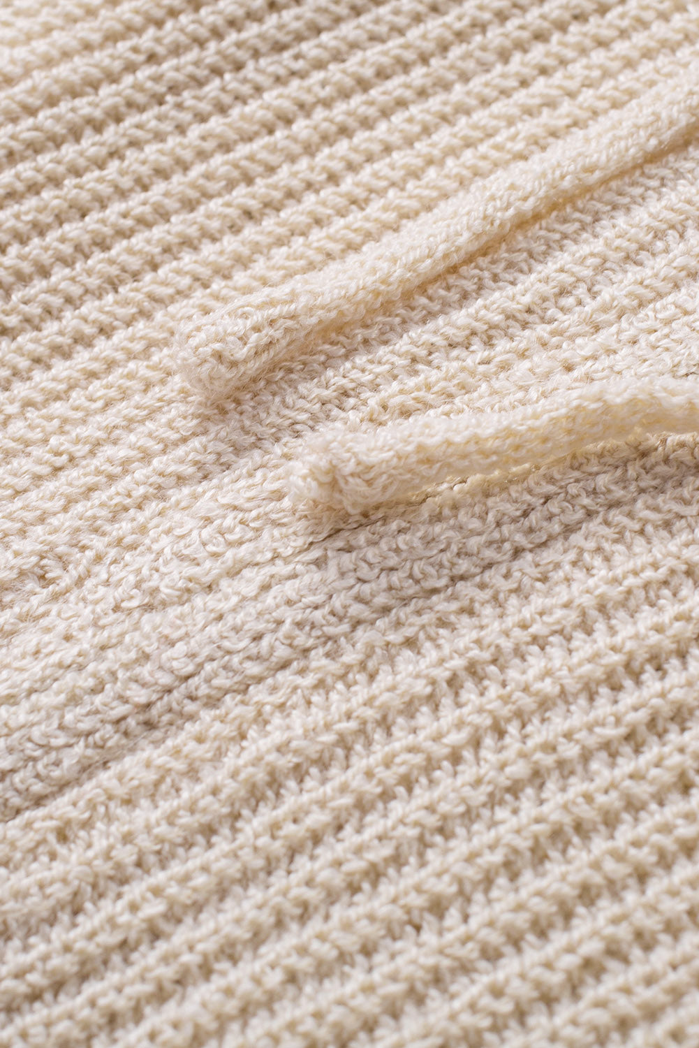 Distressed Zip Up Drawstring Hooded Cardigan - ClassiQ