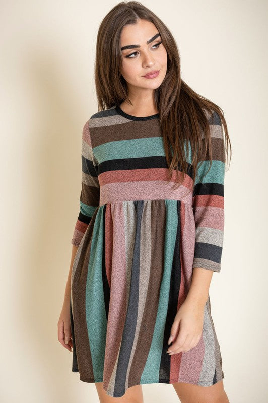 Multi Color Mini Dress - Classique Collection