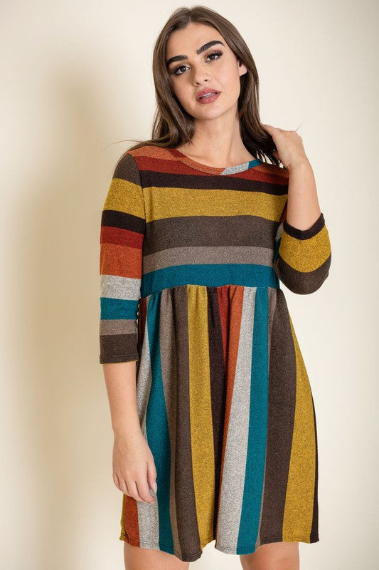 Multi Color Mini Dress - Classique Collection