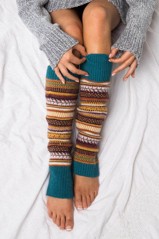 Short Fairisle Legwarmer - Classique Collection