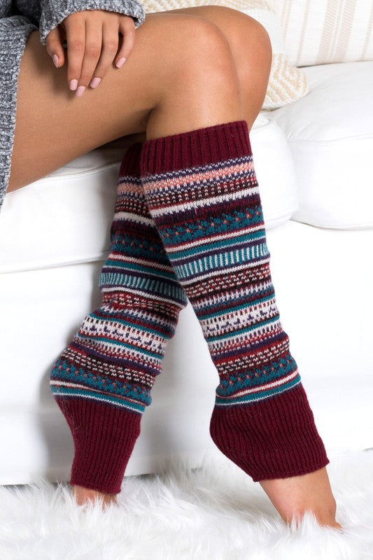 Short Fairisle Legwarmer - Classique Collection