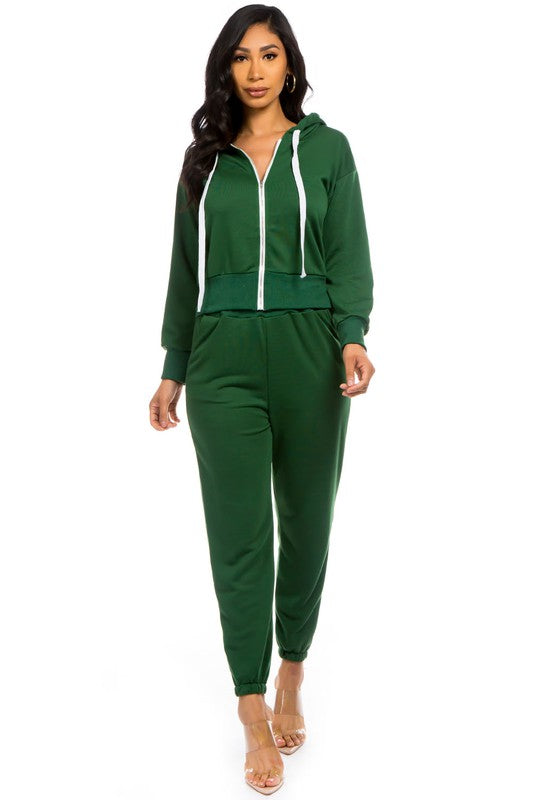 TWO PIECE HOODIES PANT SET - Classique Collection