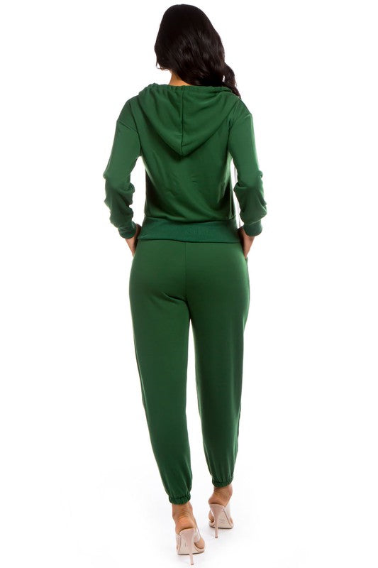 TWO PIECE HOODIES PANT SET - Classique Collection