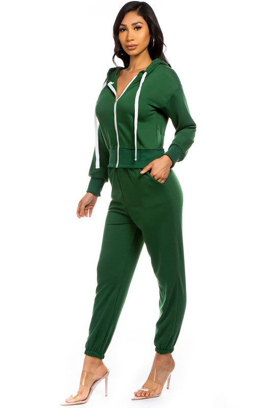 TWO PIECE HOODIES PANT SET - Classique Collection