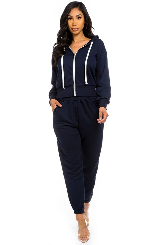TWO PIECE HOODIES PANT SET - Classique Collection