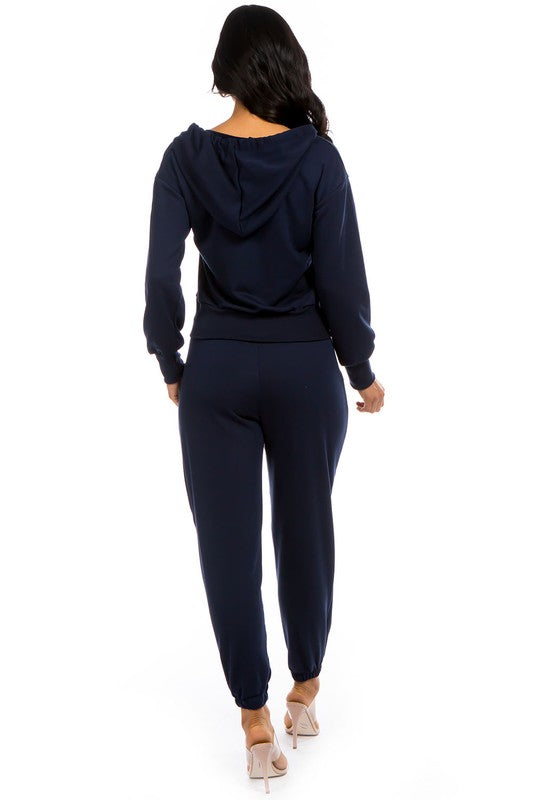 TWO PIECE HOODIES PANT SET - Classique Collection
