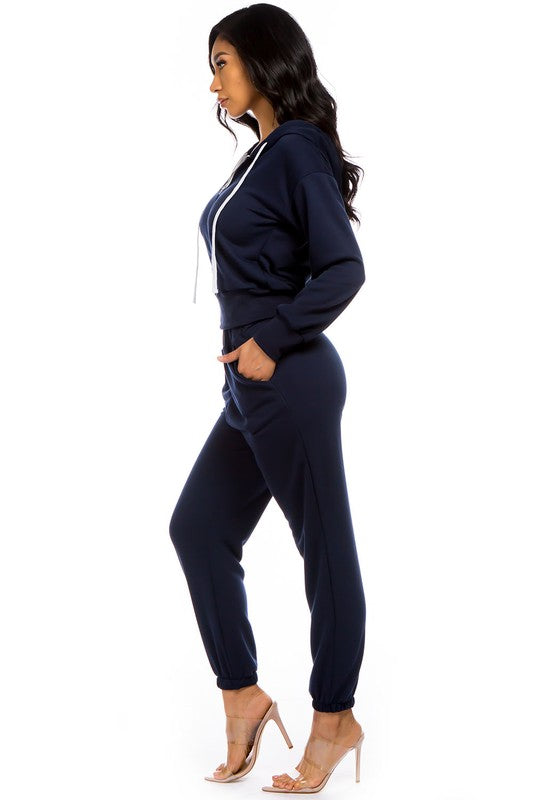 TWO PIECE HOODIES PANT SET - Classique Collection