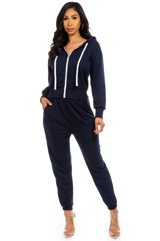 TWO PIECE HOODIES PANT SET - Classique Collection