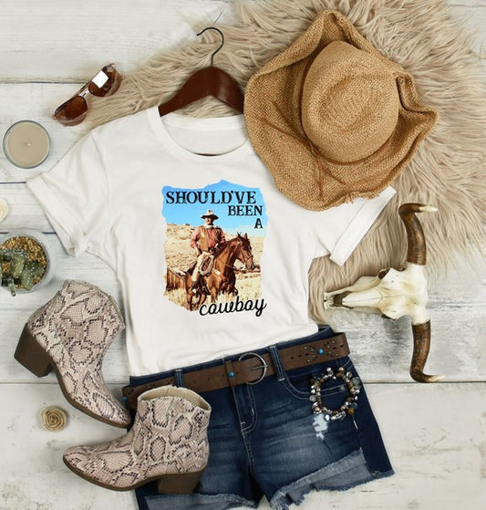 Should Have Been A Cowboy Softstyle Tee - Classique Collection